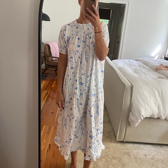 Hill house nap dress in blue botanical - Picture 4 of 5